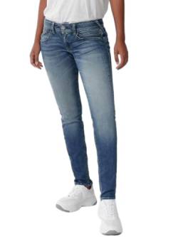 Herrlicher Damen Gila Slim Organic Denim Jeans, Blue sea L32, W25/L32 von Herrlicher