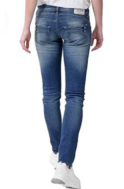 Herrlicher Damen Piper Slim Organic Denim Jeans, Blue sea L32, W25/L32 von Herrlicher