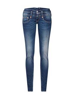 Herrlicher Damen Pitch Slim Jeans, Deep Water 831, 25W / 32L von Herrlicher