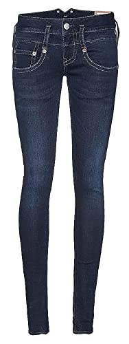 Herrlicher Damen Pitch Slim Reused Denim Jeans, Dull L32, W28/L32 von Herrlicher