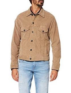 Herrlicher Herren Andy Cord Jacke, Beige (Cappuccino 255), (Herstellergröße: XX-Large) von Herrlicher