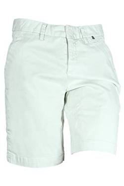 Herrlicher Lovely Shorts Chino Bermuda Kurze Hose Damen Straight Fit Stretch, Farbe:mintgrün, Hosengrößen:W28 von Herrlicher