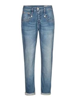 Herrlicher SHYRA Cropped Jeans AUS Bio-Baumwolle (DE/NL/SE/PL, Bundweite, 30, Regular, Regular, Blue Sea 879) von Herrlicher