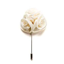 Ansteckblume/Herren Brosche/Hochzeitsbrosche/Lapel Pin/Anstecknadel/Blumenbrosche/Boutonniere/Reversblume/Kragenblume/Brosche/Hochzeit/Jackett/Gentleman (1) von Hersteller: Bull & Drake