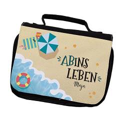 Herz & Heim® Abi-Geschenk Waschtasche personalisiert ABins Leben von Herz & Heim
