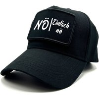 Herzbotschaft Baseball Cap Schirmmütze mit Spruch auf Patch NÖ - Einfach nö One Size durch verstellbaren Klip-Verschluss von Herzbotschaft