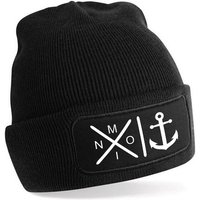 Herzbotschaft Beanie Strickmütze mit Spruch Anker des Herzens (Mütze mit Aufdruck, Skimütze) Unisex SoftTouch angenehm weiche und warme Wintermütze Einheitsgröße von Herzbotschaft