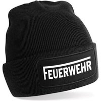 Herzbotschaft Beanie Strickmütze mit Spruch Feuerwehr (Skimütze) Unisex SoftTouch angenehm weiche und warme Wintermütze Einheitsgröße von Herzbotschaft