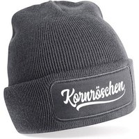 Herzbotschaft Beanie Strickmütze mit Spruch Kornröschen (Mütze mit Aufdruck, Skimütze) Unisex SoftTouch angenehm weiche und warme Wintermütze Einheitsgröße von Herzbotschaft