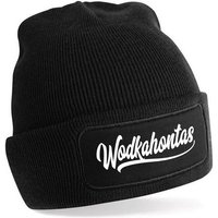 Herzbotschaft Beanie Strickmütze mit Spruch Wodkahontas (Mütze mit Aufdruck, Skimütze) Unisex SoftTouch angenehm weiche und warme Wintermütze Einheitsgröße von Herzbotschaft