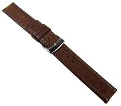 Balance Uhrenarmband Velour- und Glattleder Band Braun 20599S, Stegbreite:20mm von Herzog