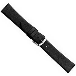 Design I XL Uhrenarmband Kalbsleder schwarz 20528S, Stegbreite:12mm von Herzog