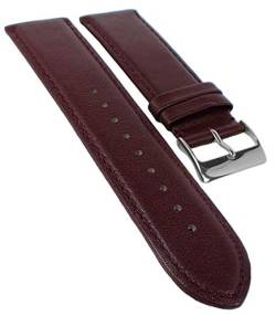 Herzog Beach Uhrenarmband Kalbsleder Bordeaux Ersatzband 20437S, Stegbreite:28mm von Herzog