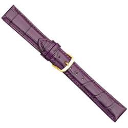 Herzog Uhrenarmband Kalbsleder Aubergine 20344G, Stegbreite:18mm von Herzog