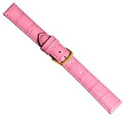 Herzog Uhrenarmband Kalbsleder Rosa 20329G, Stegbreite:28mm von Herzog