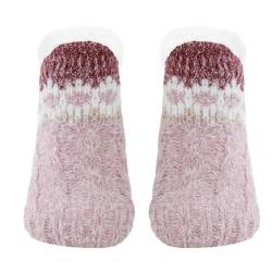 Slipper-Socken für Damen - Universelle flauschige Lammwollsocken in Einzelgröße | Haushaltskleidung für Wohnzimmer, Arbeitszimmer, Spielzimmer, Schlafzimmer, Lounge, Esszimmer Heshi von Heshi