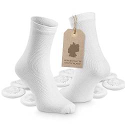 Einweg Socken ohne Naht aus Baumwolle [10 Stück], universell für Damen und Herren, vorgerollt & bequem, wiederverwendbar und biologisch abbaubar von Hesørd