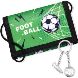 Hestya Fußball Motiv Brustbeutel Kinder Geldbörse Fußball Schlüsselanhänger für Jungen Fußball Anhänger Metall Fußballschuh Neuheit Fußball Geschenke für Geldbörse Münzbeutel Reisen von Hestya