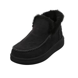 Hey Dude Damen Stiefel Schuhe Denny Boots Leder-/Textilkombination Elegant Freizeit uni Denny Boots schwarz von Hey Dude
