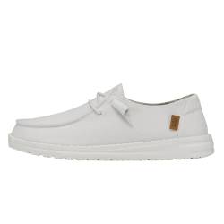 Hey Dude Damen Wendy Canvas | Damenschuhe | Damen Schnürhalbschuhe | Bequem & leicht, Weiss/opulenter Garten, 40.5 EU von Hey Dude