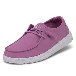 Hey Dude Damen Wendy Slub Canvas Moc Toe Shoes, Violet, 37 EU von Hey Dude