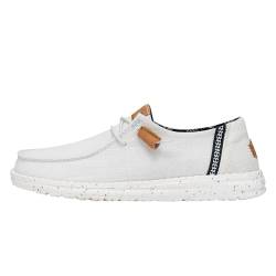 Hey Dude - Frauen Wendy Washed Canvas Slip-On Schuhe, Weiß, 38 EU von Hey Dude