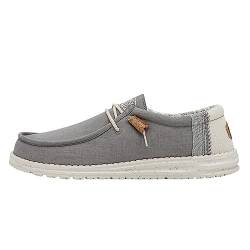 Hey Dude GEMÜTLICH Blucher DEPÒRTIVO Mann Wally Linen Natural BEIGE Talla, Grau, 45 EU von Hey Dude