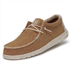 Hey Dude GEMÜTLICH Blucher SPORTLICH Mann Wally Braided Tejido OCRE Talla, 44 EU, Gelb von Hey Dude