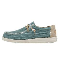 Hey Dude Herren Wally Braided Mokassin, Aqua, 41 EU von Hey Dude