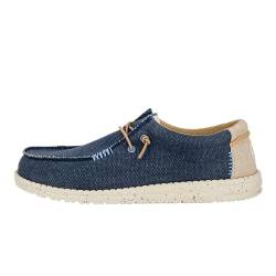 Hey Dude - Herren Wally Coastline Jute Wally Slip-On Schuhe, Navy, 42 EU von Hey Dude