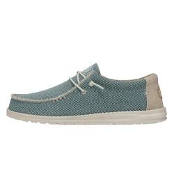 Hey Dude Herren Wally geflochtene Halbschuhe in mehreren Farben und Größen | Herren-Slipper | Herren-Schlupfschuhe | bequem und leicht, Aqua 2 42 EU von Hey Dude