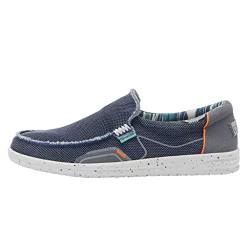 Hey Dude Mikka Hawk - Blue Horizon - Herren Slipper - Komfort und Leichtigkeit - Memory-Foam-Sohle - Herren Schuhe Designt in Italien und Kalifornien Größe EU 44 von Hey Dude