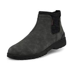Hey Dude Scott Grip - Herrenstiefel - Farbe Total Black - Chelsea–Boots für den Winter - Größe 45 von Hey Dude