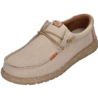 Hey Dude WALLY COASTLINE JUTE Schnürschuh Silver Beige von Hey Dude