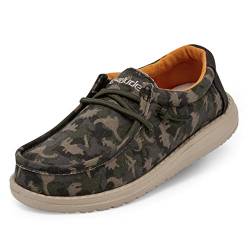 Hey Dude Wally Youth - Schuhe für Jungen - Farbe Musk Camodino - Freizeitschuhe im Mokassin-Stil - Größe 30 von Hey Dude