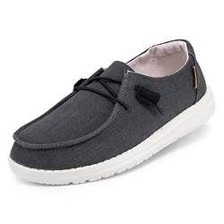 Hey Dude Wendy - Damenschuhe - Farbe Chambray Off Black - Freizeitschuhe im Mokassin-Stil - Größe 39 von Hey Dude