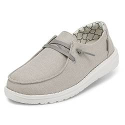 Hey Dude Wendy - Damenschuhe - Farbe Sparkling Pearl Grey - Freizeitschuhe im Mokassin-Stil - Größe 39 von Hey Dude