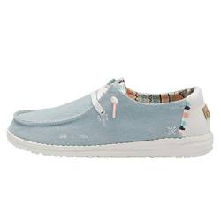 Hey Dude Wendy Schuhe Damen - Boho Light Denim - Komfort und Leichtigkeit - Ergonomische Memory Foam-Sohle - Hausschuhe Damen - Damenschuhe Entworfen in Italien und Kalifornien Größe EU 37 von Hey Dude