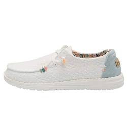 Hey Dude Wendy Schuhe Damen - Boho White Crochet - Komfort und Leichtigkeit - Ergonomische Memory Foam-Sohle - Hausschuhe Damen - Damenschuhe Entworfen in Italien und Kalifornien Größe EU 37 von Hey Dude