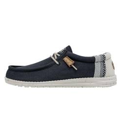 WALLY LINEN NATURAL NAVY-410 von Hey Dude