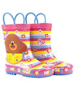 Hey Duggee Mädchen Gummistiefel Kinder Wellington Tragegriff Schneeschuhe 28 EU von Hey Duggee