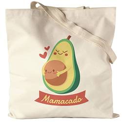 Hey!Print Mamacado Jutebeutel Stoffbeutel Canvas Süßes Geschenk für Werdende Mamas Avocado-Fans von Hey!Print