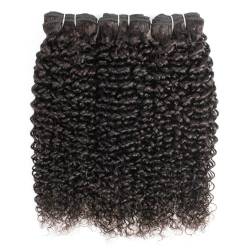 Kisshair Natürliche Farbe Jerry Curl Haar Bundles 300 Gr/Los Indisches Lockiges Menschenhaar 10-26 Zoll Remy Haar Verlängerung von Hgvcfcv