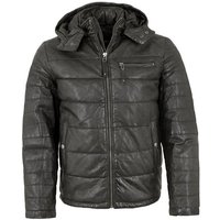 Hi-Buxter Lederjacke FF-Men-001 Hi-Buxter - Herren Echtleder Lederjacke Lammnubuk schwarz von Hi-Buxter