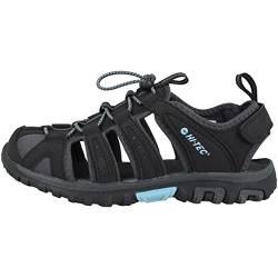 Hi-Tec Damen Cove Geschlossene Sandalen, Schwarz (Black/Charcoal/Forget Me Not 21), 41 EU von Hi-Tec