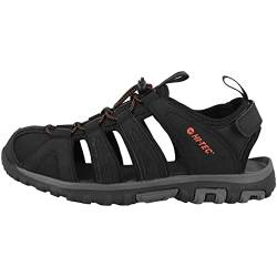 Hi-Tec Herren Cove Breeze Geschlossene Sandalen, Schwarz Picante, Small von Hi-Tec