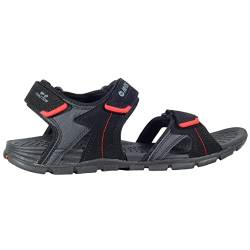 Hi-Tec Kuriles Sportschuhe für Herren, mit Klettverschlüssen, robuste Gummisohle für Traktion, ideal für den Sommer, Black Charcoal Molten Lava, 43 EU von Hi-Tec