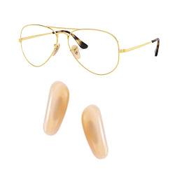 FOOUS 17 mm Ersatz-Nasenpolster für Ray-Ban Aviator RB3025 Sonnenbrillen-Reparatur-Set, gelb, One size von HiCycle2