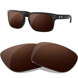 HiCycle2 Polarisierte Ersatzgläser für Oakley Holbrook Sonnenbrille, mehrere Optionen(Braun) von HiCycle2