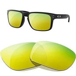 HiCycle2 Polarisierte Ersatzgläser für Oakley Holbrook Sonnenbrille, mehrere Optionen(Gold) von HiCycle2
